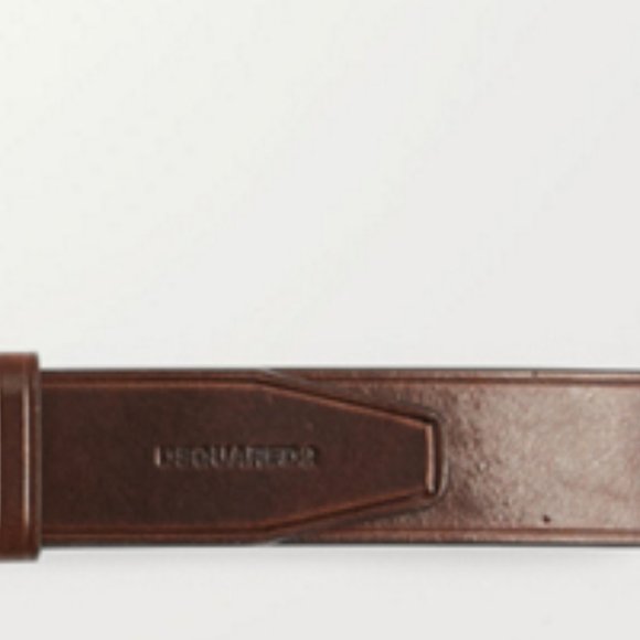 Brand New With Tags DSQUARED2 Plaque Leather Men's Belt - Picture 5 of 12